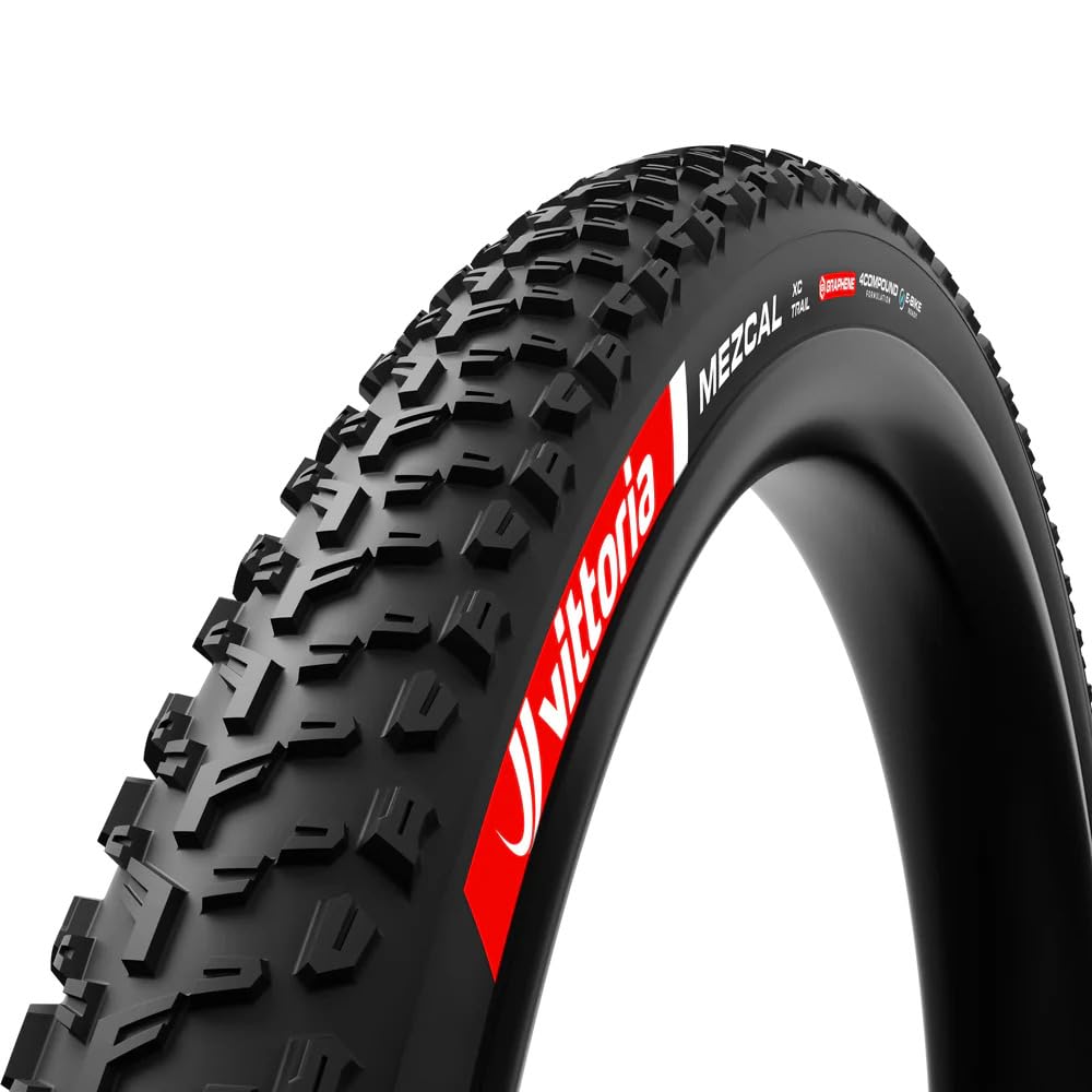 Vittoria Mezcal XC Trail 27.5x2.25 Tubeless Ready Mountain Bike Tire - Mixed Terrain XC Tread, 4C Graphene, Black Sidewall