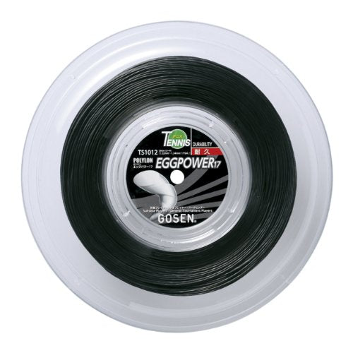 GOSEN Egg Power 17 Roll (For Tennis) Black 200m Ts1012-bk