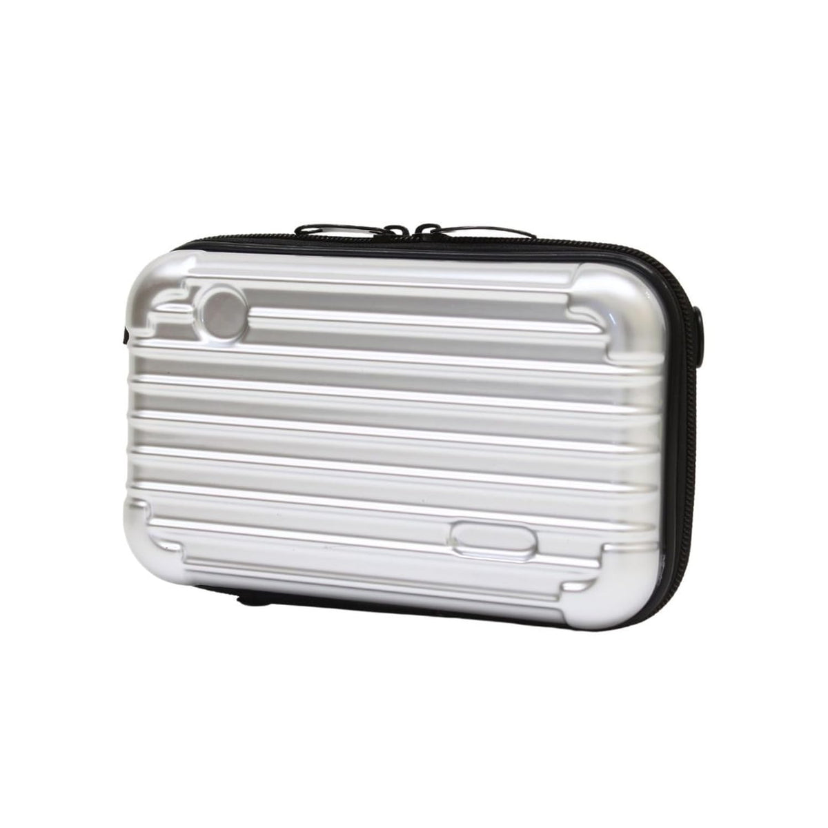 KDT Japan Suitcase Style Carry Pouch, Silver