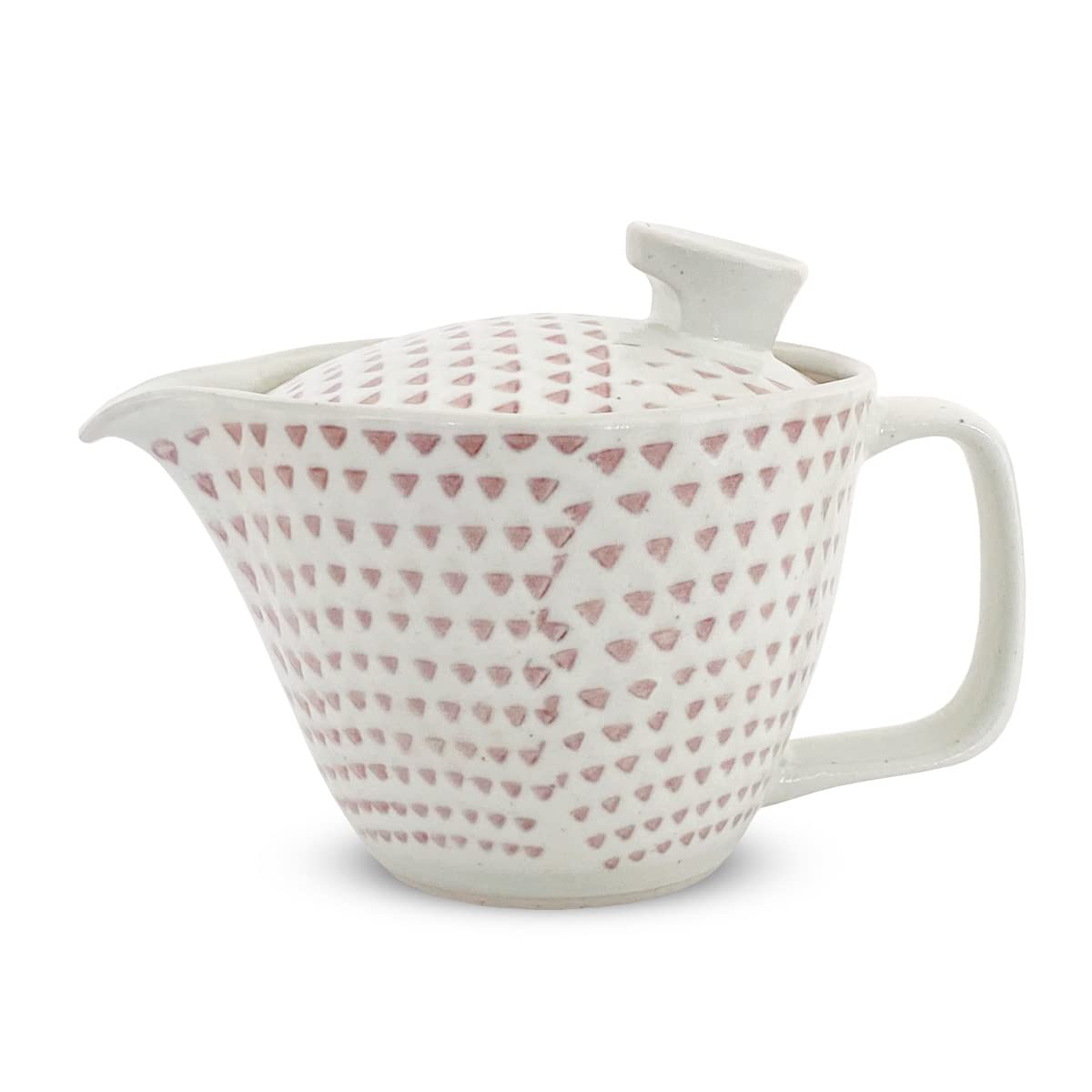 J-kitchens Hasamiyaki Teapot, Made in Japan, With Tea Strainer, 844.8 ft (240 m), Large, For One Person ~ 2 Person Kanna, Red Teapot, Main Body, Microwave Safe, Dishwasher Safe