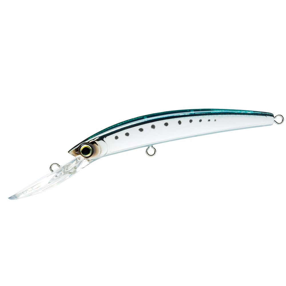 Yo-Zuri Crystal Minnow Deep Diver Floating Lure, Blue/Back Sardine, 5-1/4"