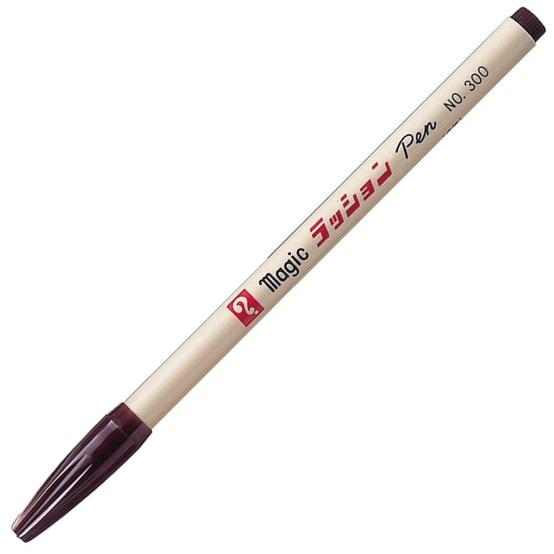 寺西化学 Teranishi Chemical B-M300-T6 Magic Water-Based Pen Lassion Pen No.300, Brown, 10 Pens