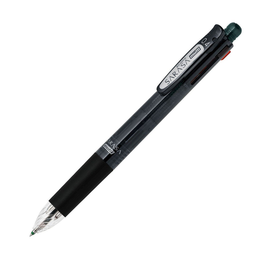Zebra P-J4SAS11-BK Multi-Functional Pen, 4 Colors + Sharp Sarasa Multi, 0.4, Black