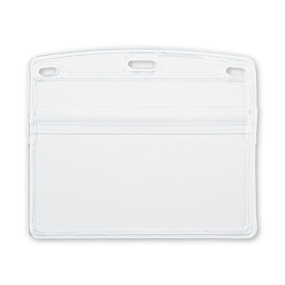 Open Industries NX-107 Name Tag Case, Soft, Horizontal, Extra Large, 10 Pieces, Transparent, White