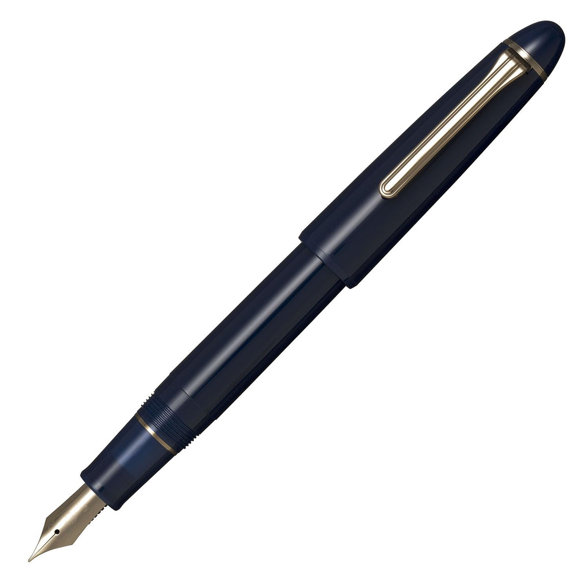 SAILOR Profit Casual L Gold Trim Fountain Pen, Clear Blue Medium Nib (M), Japanese Made Writing Pen 11-0820-440