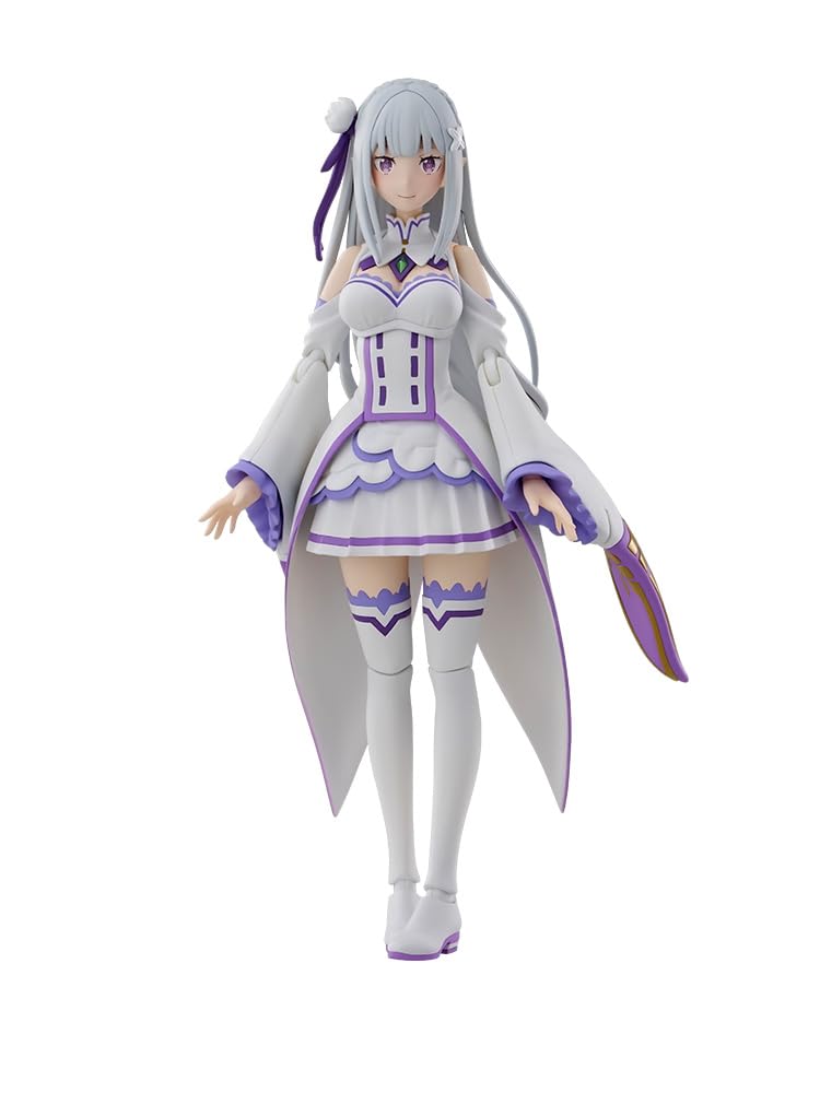 KADOKAWA PLASTIC MODEL SERIES "Re:Zero - Starting Life in Another World" Emilia, Approx. 6.5 inches (166 mm), Color-coded Plastic Model