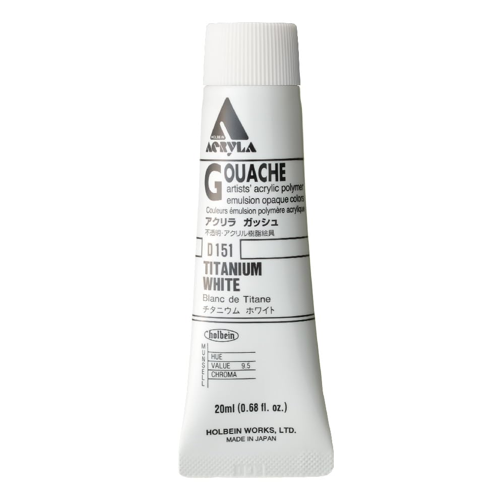 Holbein Acryla Gouache 20ml Titanium White