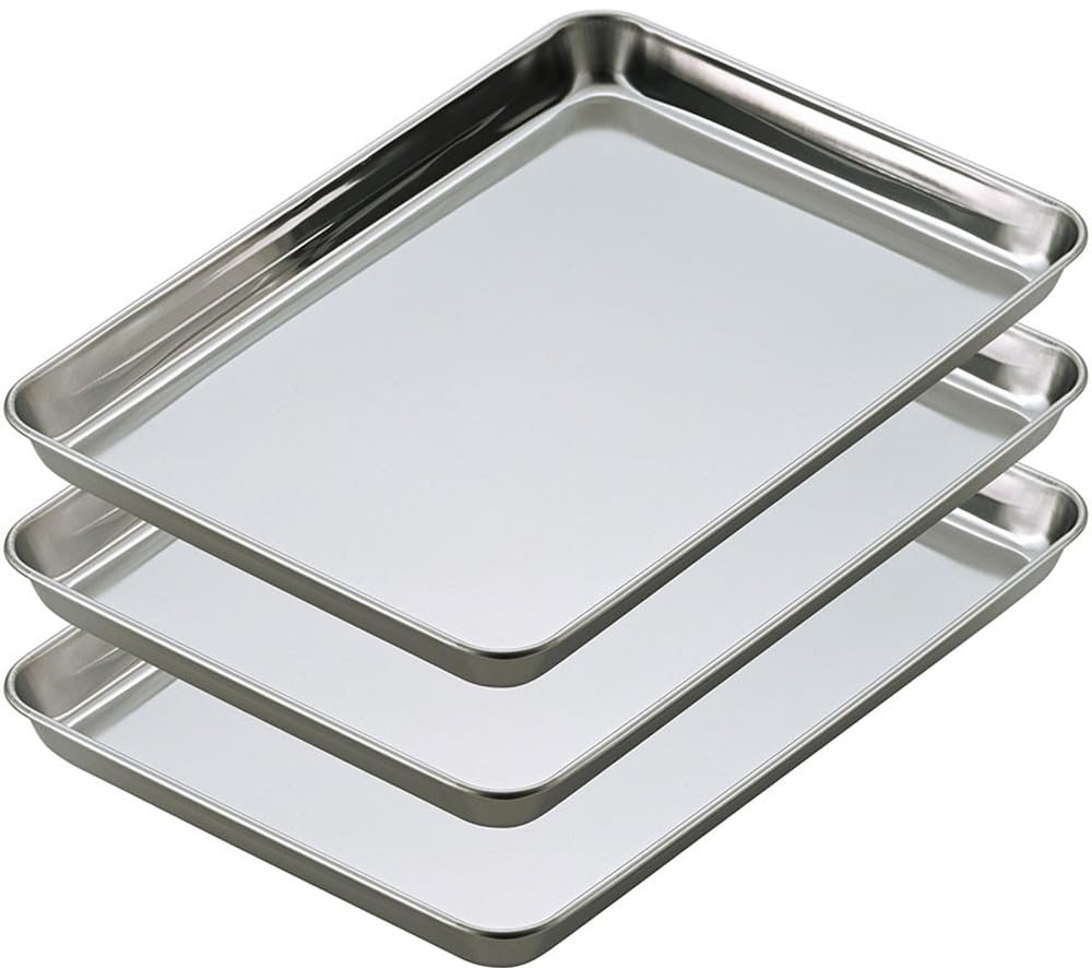 Shimomura 47145 Preparation Square Tray, Set of 3