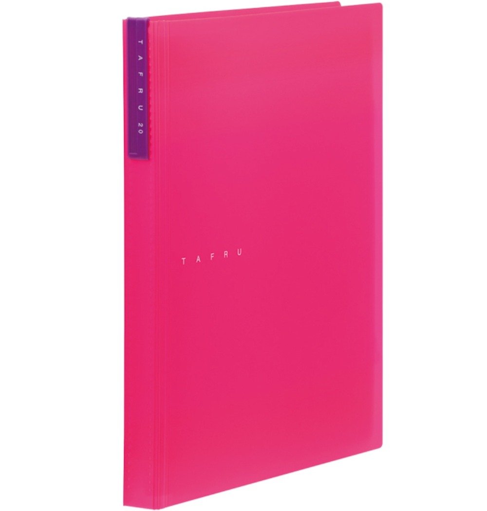 King Jim 8152T Clear File, Tafle, A4, 20 Pockets, Pink