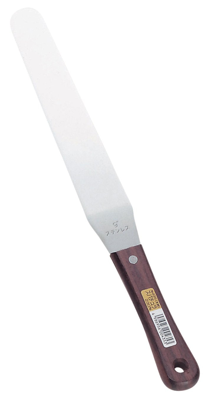 仁作 Stainless Steel Spatula Wood Pattern 230 mm No. (A Little Bit Of... 435