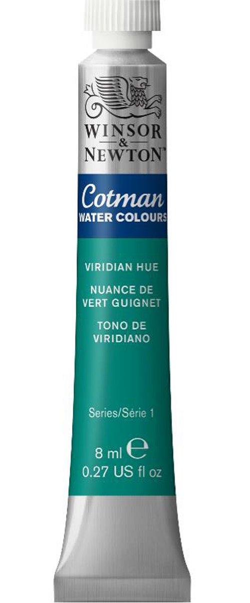 Winsor & Newton Cotman Watercolor Paint, 8ml Tube, Viridian Hue