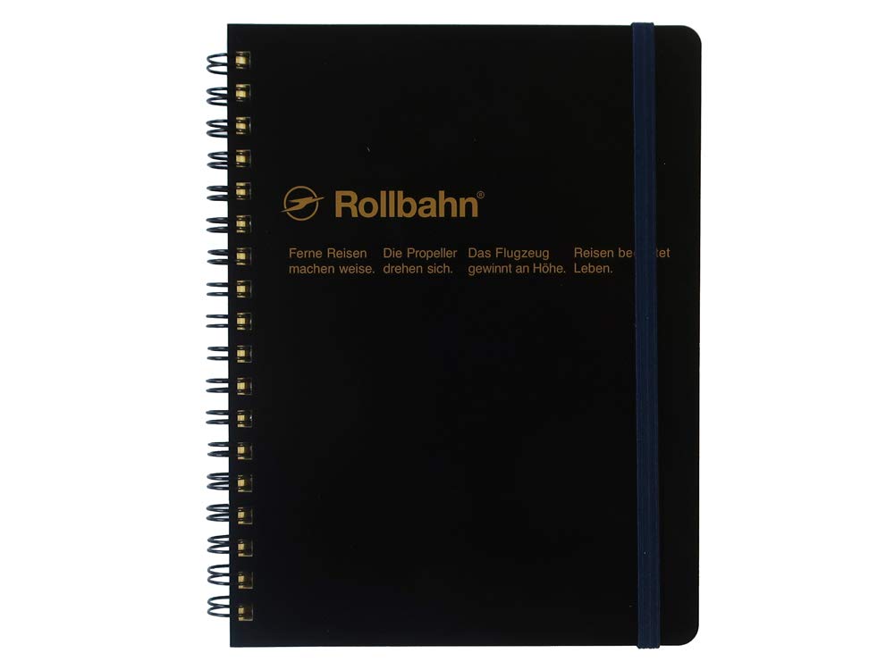 Rollbahn Large Spiral Notebook Black