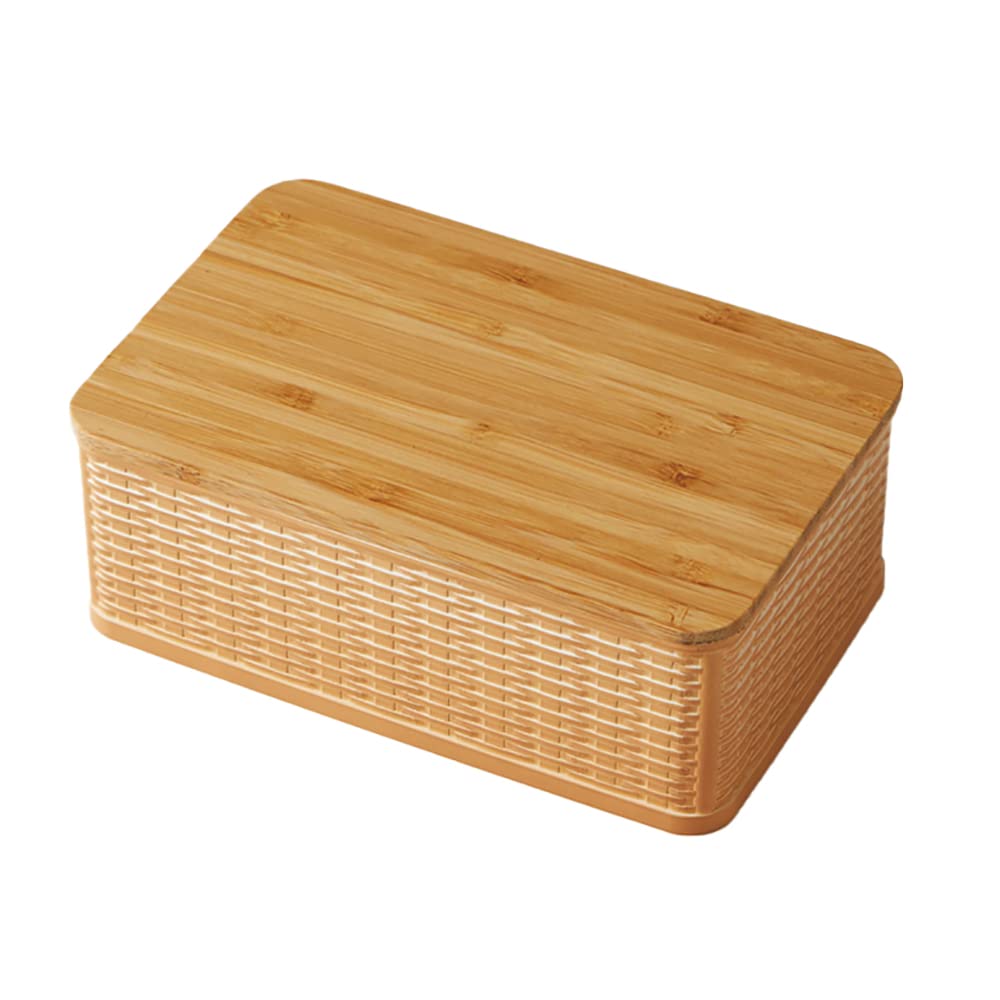 TAKENAKA Rat Lunch Box, 1 Tier, Bamboo Lid, Brown, 28.7 fl oz (800 ml)