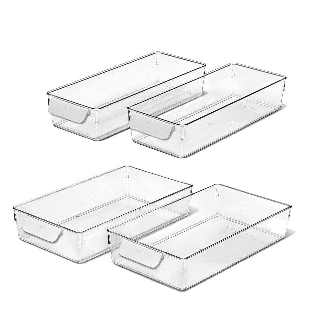 OXO Good Grips 4-Piece Fridge Storage Bin Starter Set