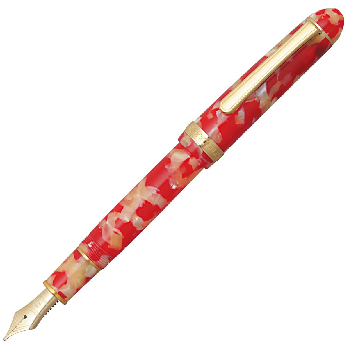 Platinum PTB-35000#24-2 Fountain Pen, Celluloid, Fine Point, Kingyo