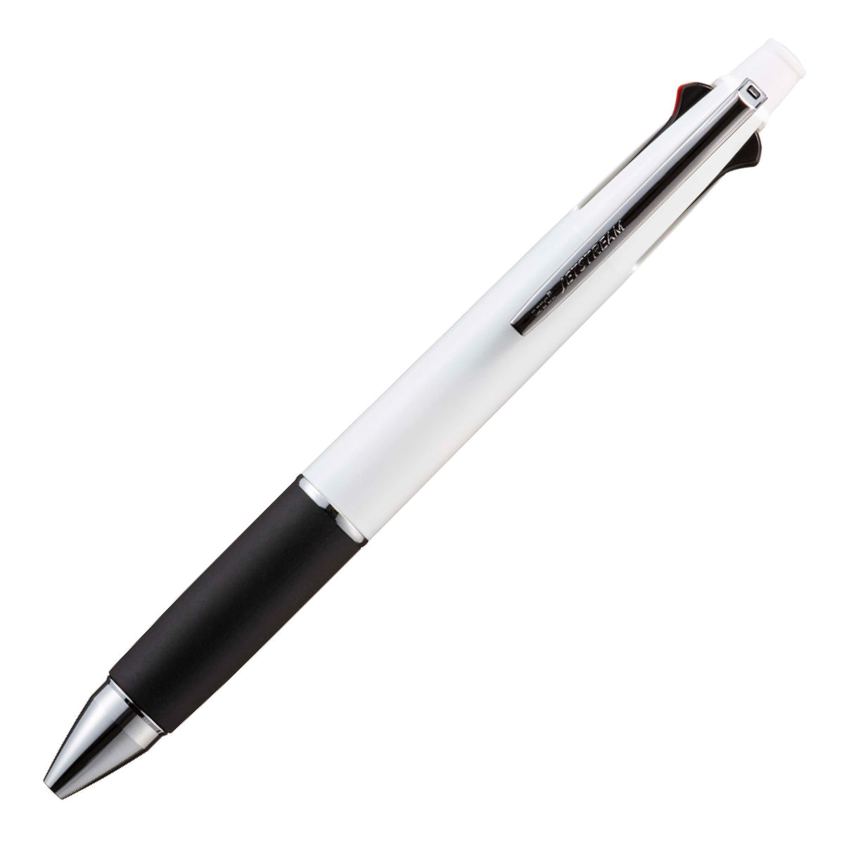 Uni Jetstream 4&1 Multifunction Ballpoint Pen MSXE5-1000, 0.5mm Oil-Based Inks (Black/Red/Blue/Green) & 0.5mm Mechanical Pencil, BK White, MSXE51005BK.1