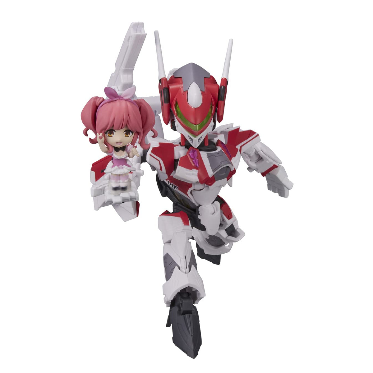TAMASHII NATIONS - Macross Delta - VF-31C Siegfried (Mirage Farina Genus) with Makina Nakajima, Bandai Spirits Tiny Session Action Figure