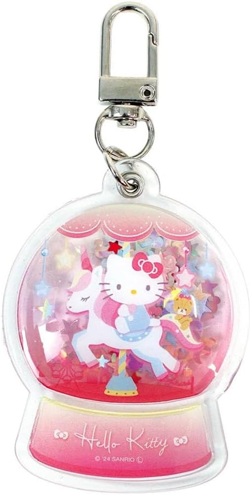 Tees Factory Sanrio Characters Snow Globe Keychain Hello Kitty H67 x W50 x Depth 8 mm SR-5546107KT