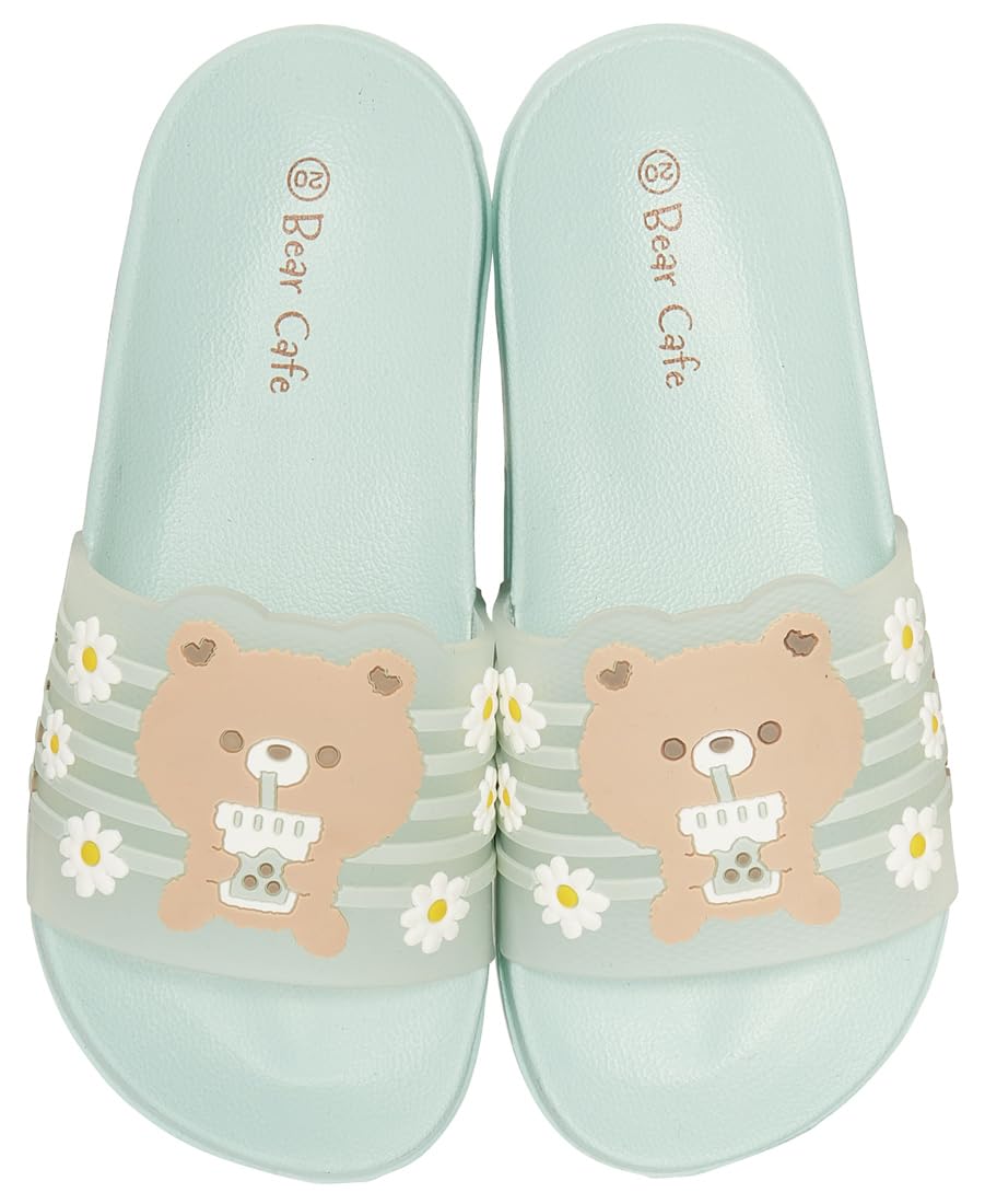 Skater SDSH19-A EVA Sandals Kids Shower Sandals 7.5 inches (19 cm), 6-7 Years Old, Bear Cafe Flip Flops