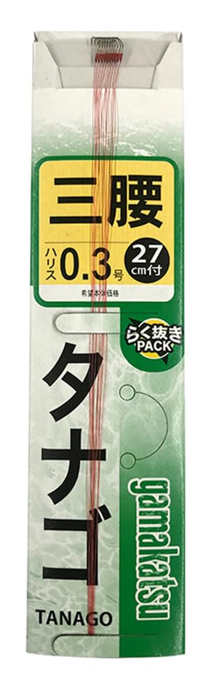 Gamakatsu Tanago with yarn 3 koshi tea 0.3.
