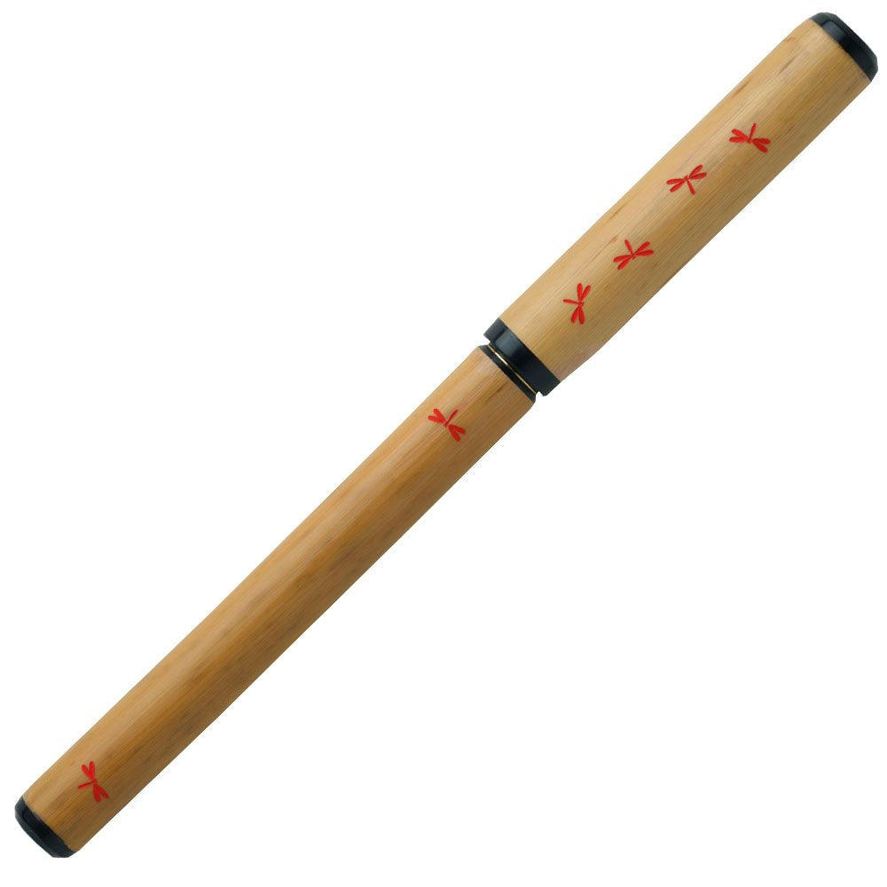 Akashiya AK2700MP-39 Natural Bamboo Brush Pen, Dragon, Transparent Case