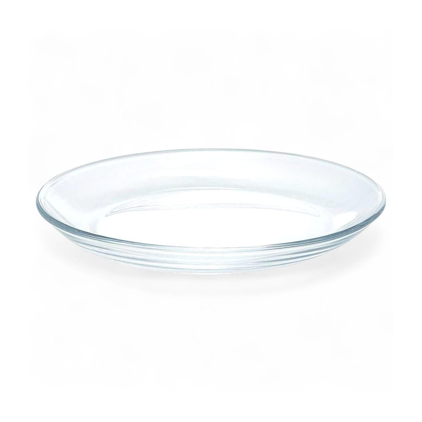 匠美風(Sho Bifu) Takumiikaze Select Dinner Plate, Dish, Oval Plate, 0.6 x 6.1 x 5.6 x 0.7 inches (155 x 143 x 17 mm), Dishwasher Safe, Glass (Glass), Made in Japan