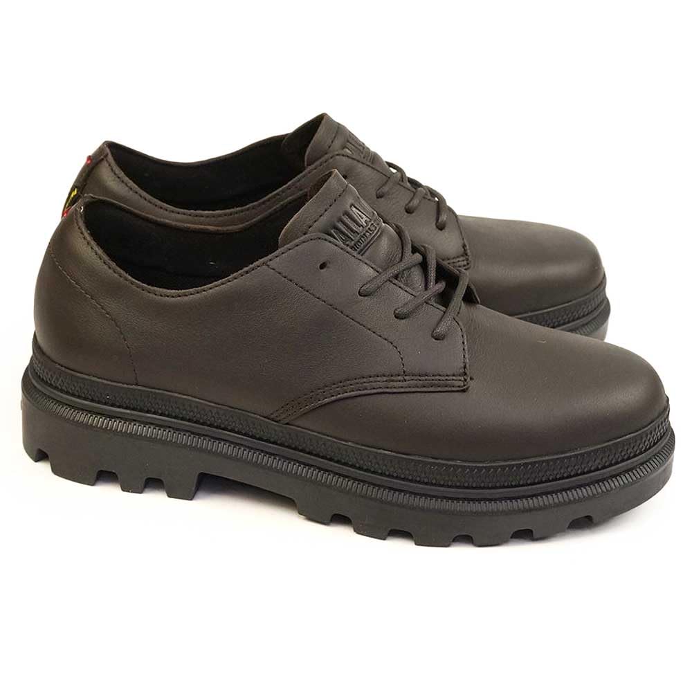Palladium Leather Shoes PALLATROOPER OX LTH WP+, Braun, 24.0 cm