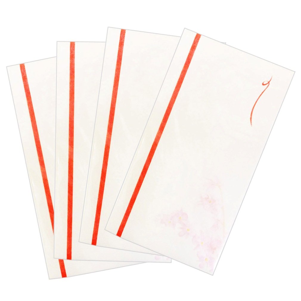Shinocoma Envelopes Gold Seal No Letter Floral Pink 4 Pack KP-804 x 4P