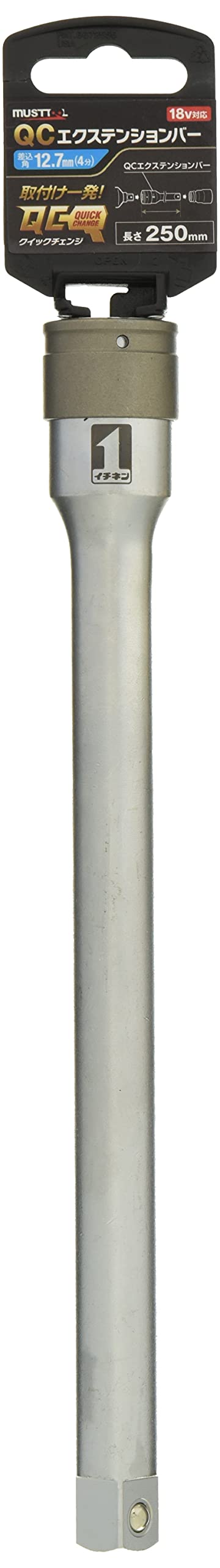 Ichinen Access (Formerly Ichinen Mitsumo) MUST TOOL Bit Socket IM-4W-EX250 QC Extension Bar, 9.8 inches (250 mm), 19792 Insertion Angle: 0.5 inches (12.7 mm) (4 minutes)