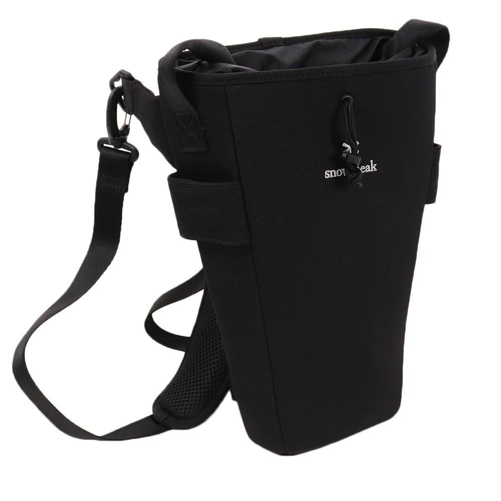 Snow Peak's Stake Shoulder Bag, UG-450, Polyester, PVC, Nylon, EVA, for Carrying Solid Stakes, Camping Product, Designed in Japan, Lifetime Product Guarantee, One Size, Black