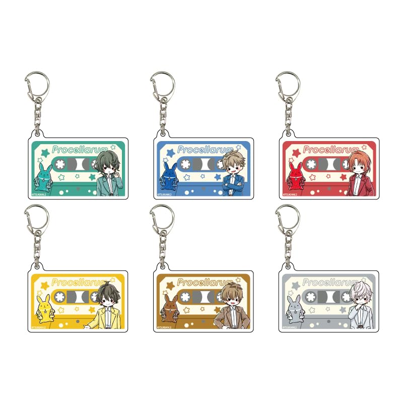 Tsukiuta The Animation 2 03 Candy Art Illustration Acrylic Key Holder 6 Pack Box