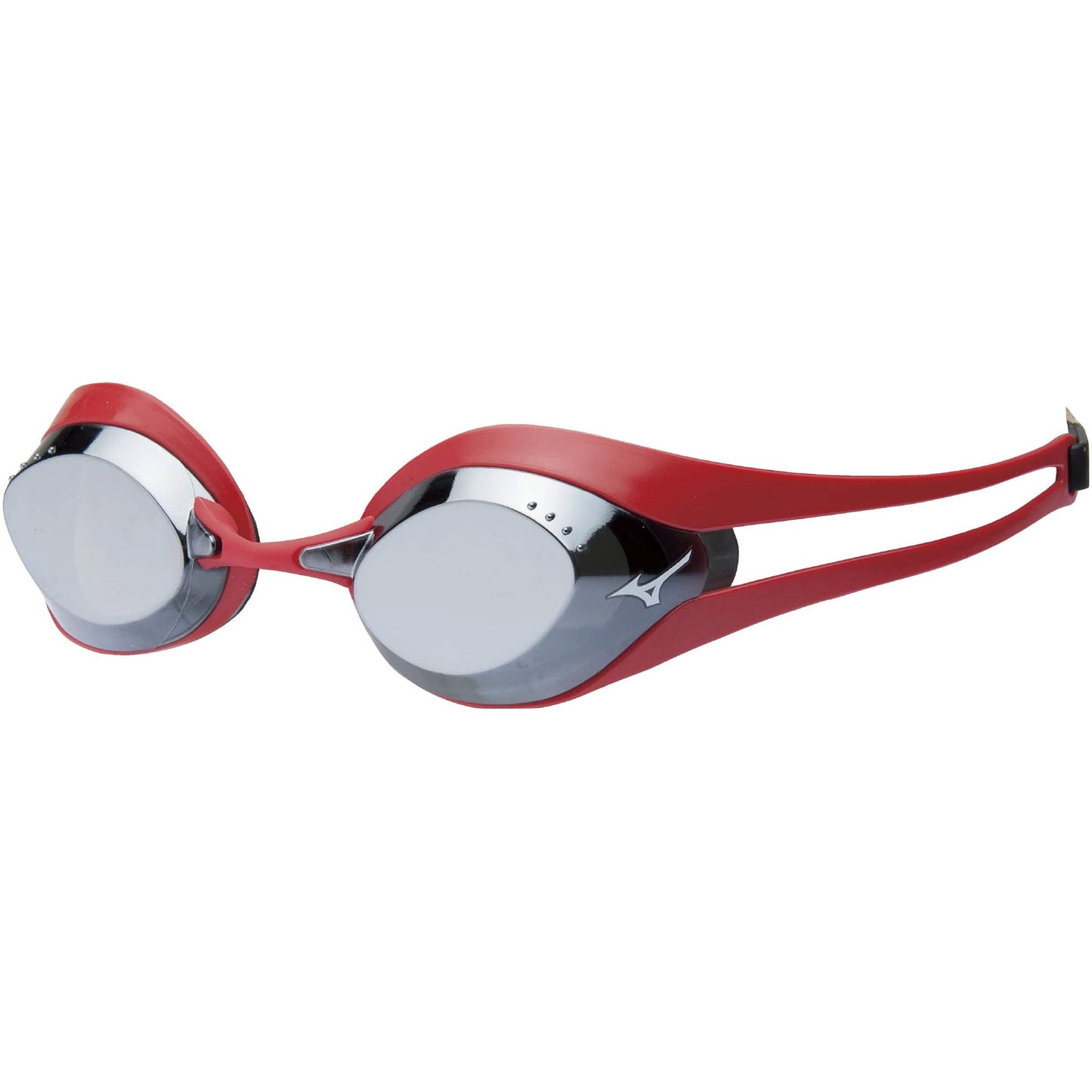 Mizuno (Swim Goggles GX Sonic Eye (Non Cushion/Mirror) FINA Approval N3JE600162 Red × Light Smoke × Silver Mirror