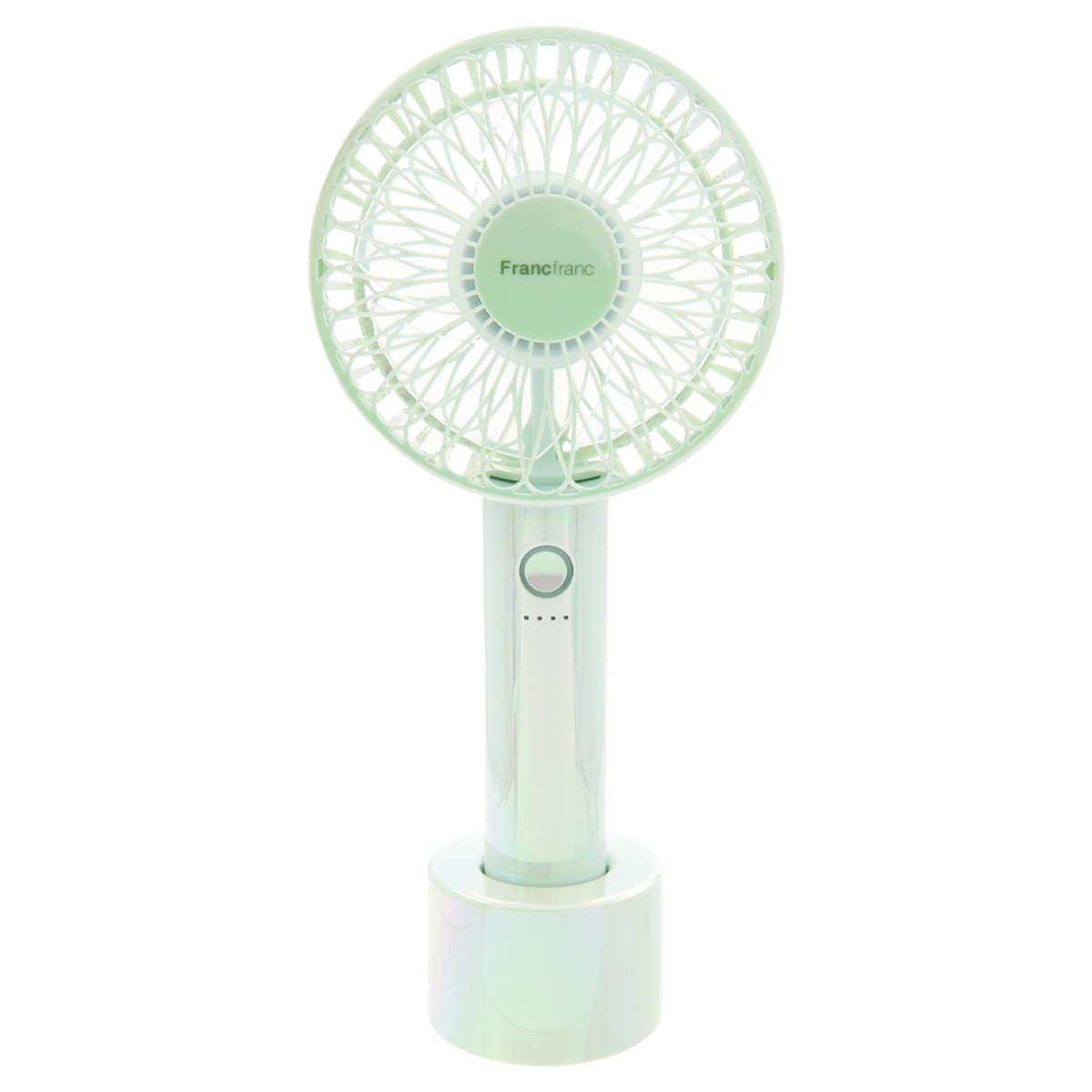 Francfranc FRAIS HANDY FAN LITE Handheld USB Charging Stand, Lightweight, Rechargeable, Portable (Auroramint)