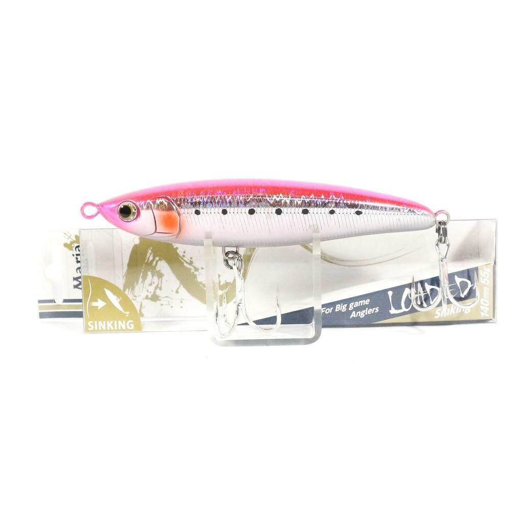 Maria Pencil Bait Loaded S 5.5 inches (140 mm) 55g Pink Sardine B08H Lure