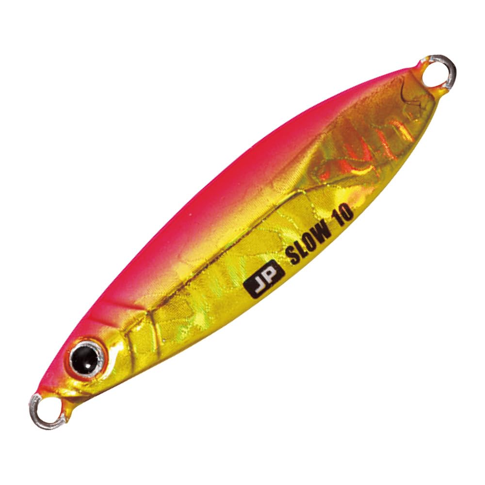 Major Craft JPSLOW-15 Metal Jig, Jigpara Throw, 0.5 oz (15 g), Red Gold Zebra