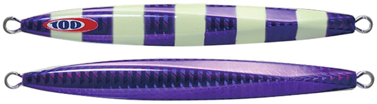 JACKALL Metal Jig Lure, Anchovy Metal, Type 1, 4.6 oz (130 g), Purple/Glow Stripe