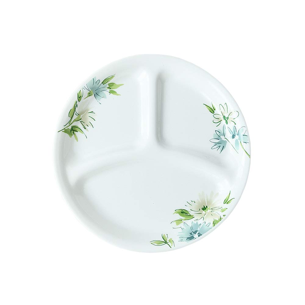 CORELLE J385-FFA CP-9478 Lunch Plate, Small, Crack-resistant, Lightweight, Microwave Safe, Oven Safe, Dishwasher Safe, Fairy Flora
