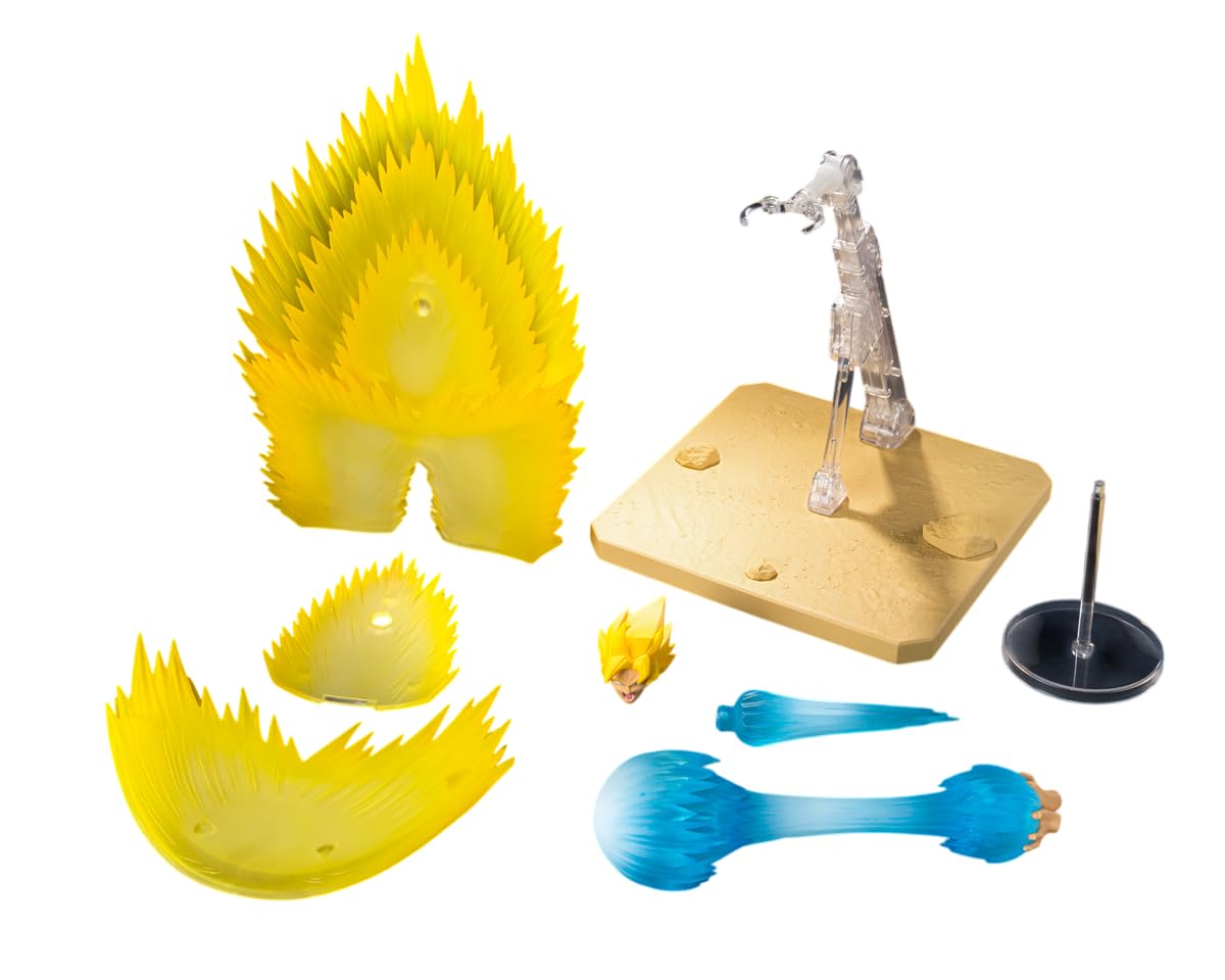 TAMASHII NATIONS - Dragon Ball Z - Super Saiyan Son Goku's Effect Parts Set - Teleport Kamehameha -, Bandai Spirits S.H.Figuarts Action Figure