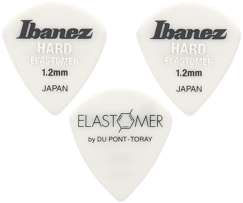 Ibanez Elastomer Series, BEL18HD12, Hard, 3 Pack 1.2mm, Short Teardrop