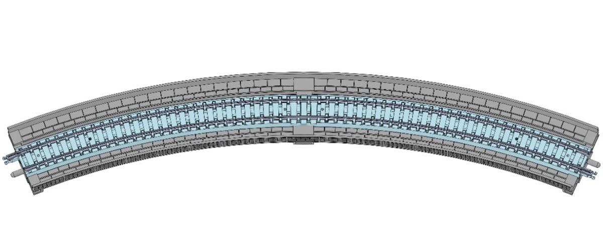 TOMIX HC391-45-PC (F) N Gauge PC Rail with Hierbridge, Set of 4, Railway Model Supplies