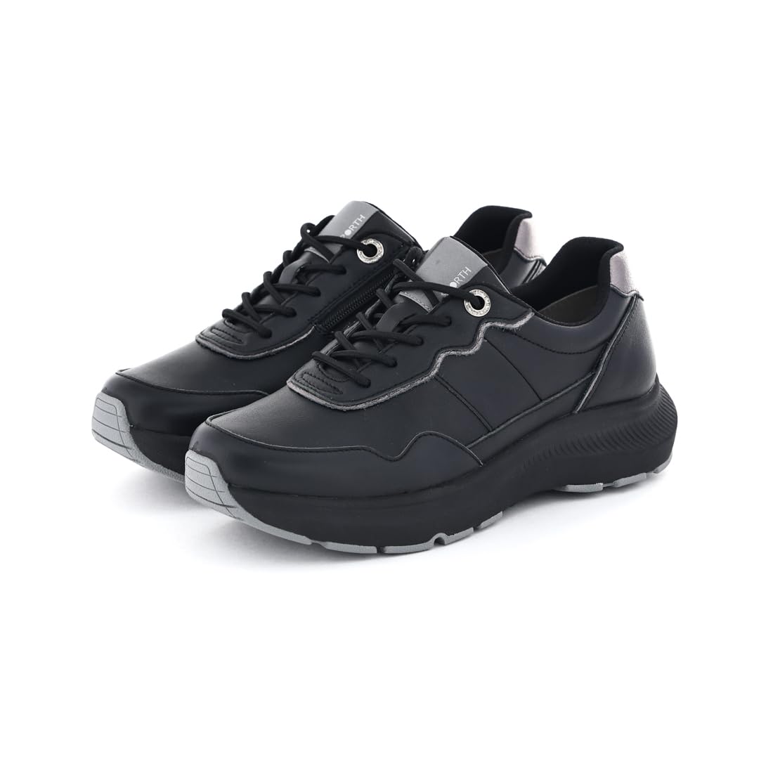 SPORTH Unisex Adults' SP0101 Sneakers, Black, 24.5 cm 3E