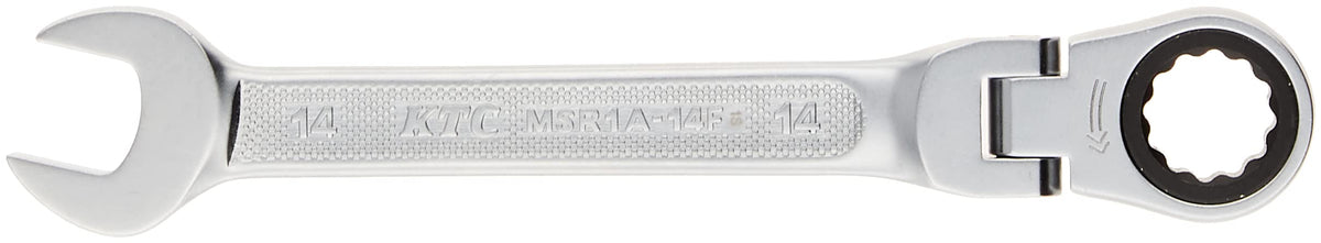 Kyoto Tools (KTC) Ratchet Combination Wrench, Oscillating Type, MSR1A14F, 0.6 inches (14 mm)