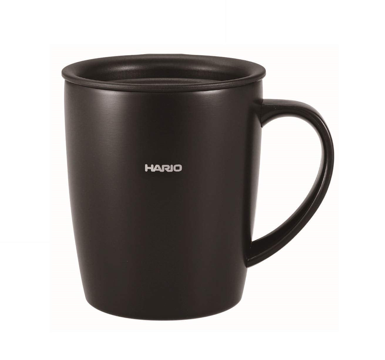HARIO Insulated Mug with Lid, 300ml (10 oz) (Black)