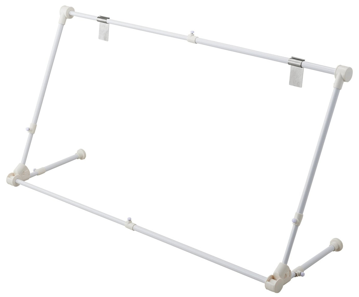 Like-it Laundry Room Dry Hanger Approx. Width 27.6-35.4 x Depth 10.6-13.0 x Height 18.9-27.6 inches (70-90 x 33 x 48-70 cm), White, Made in Japan, Laundry Pollen Prevention