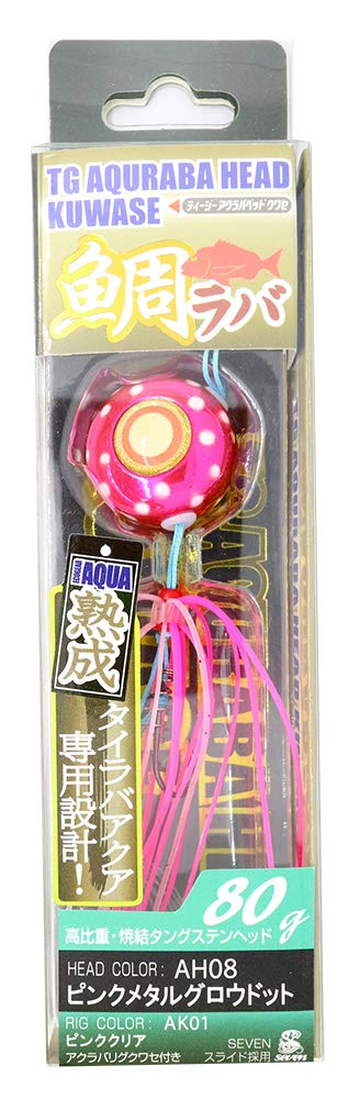 Ecogear AH08 TG Aclava Head Kasse 2.8 oz (80 g), Pink Metal Glow Dot