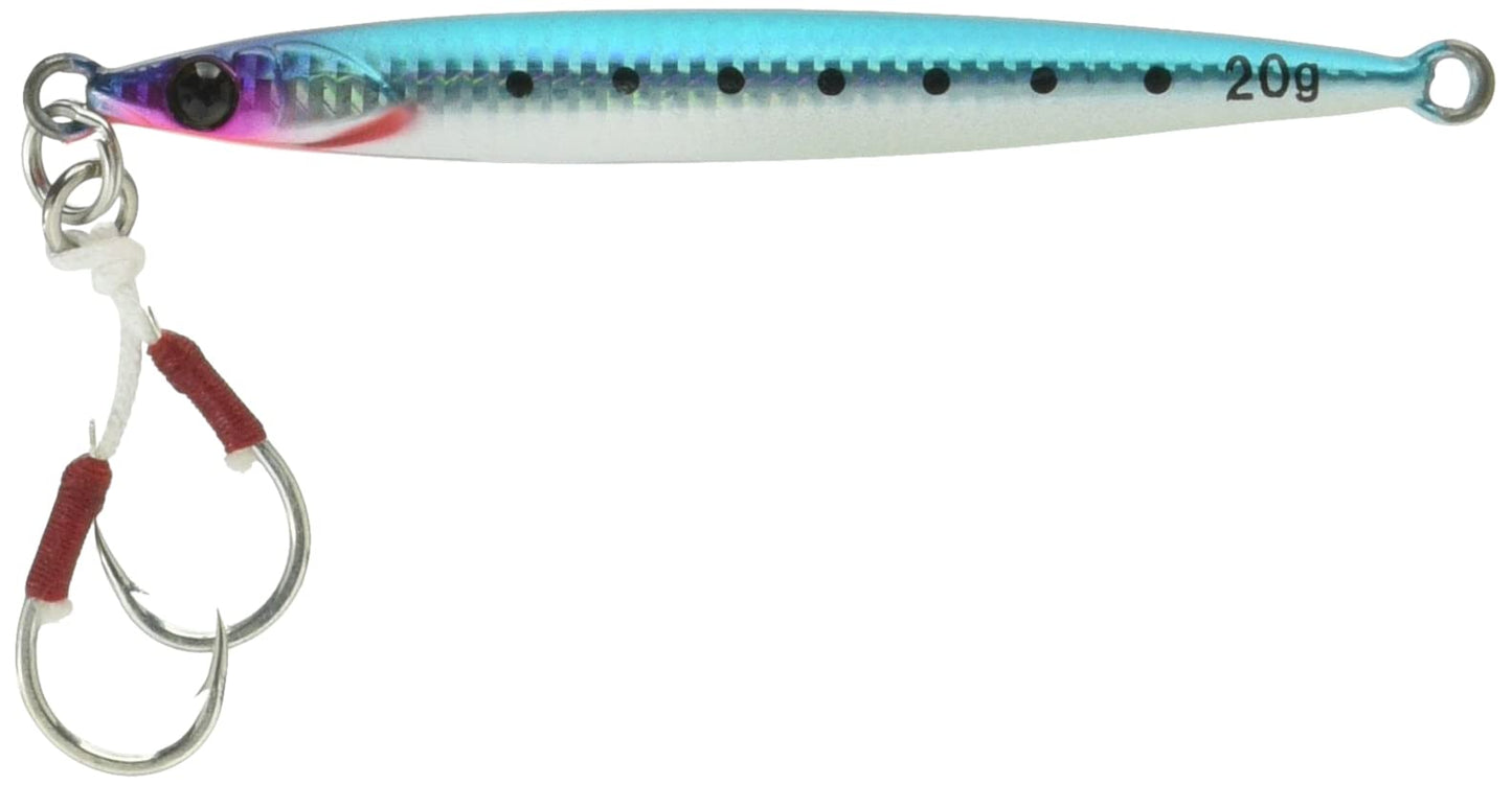 JACKALL Metal Jig, Big Backer JIG/Slide Stick 0.7 oz (20 g), Sardine Globerry/Border Holo.