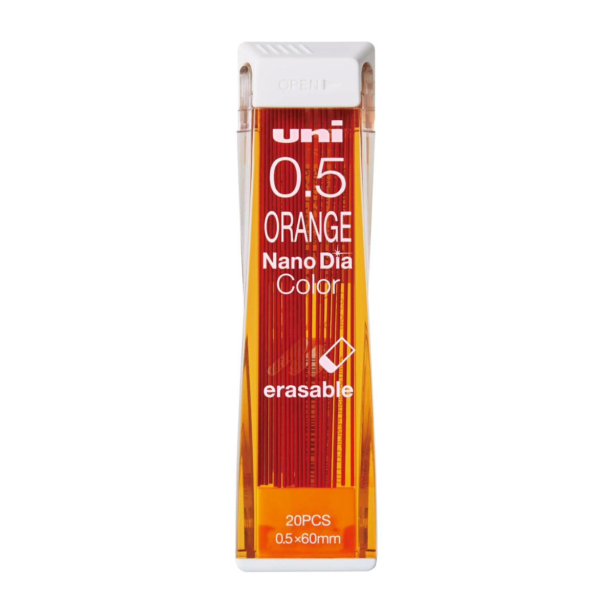uni Color Mechanical Pencil 0.5mm Lead, Nanodia, Orange, 0.5mm Lead
