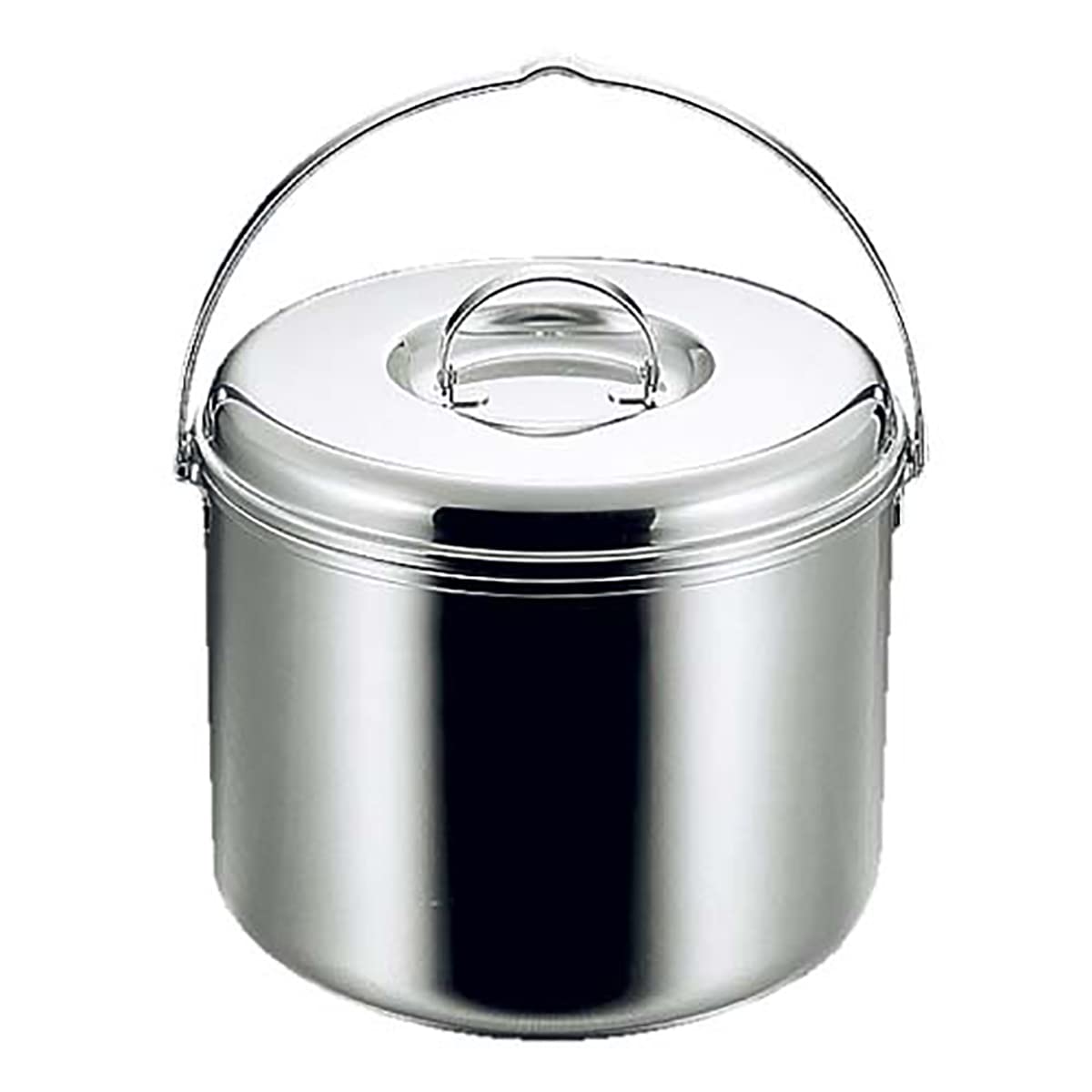 CAPTAIN STAG M-8604 3-Layer Steel Pot with Pan 9.1 inches (23 cm)