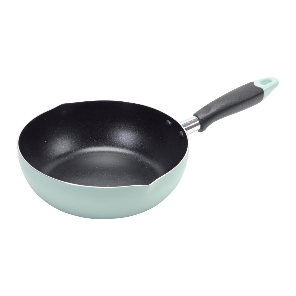 Pearl Metal HC-66 Frying Pan, 8.7 inches (22 cm), Deep Type, Induction Compatible, With Graduation, 16.9-59.1 fl oz (500-1,500 cc), Fluorine Treatment, Frying, Retort, Cooking,
