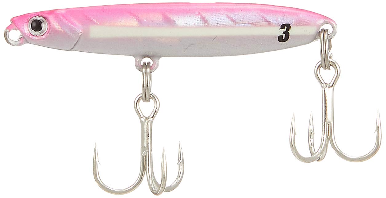 Major Craft JPMSW-3#18 Glow Pink Metal Jig, 0.1 oz (3 g)